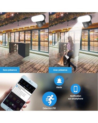 Caméra Extérieure Projecteur Sans Fil Wifi
