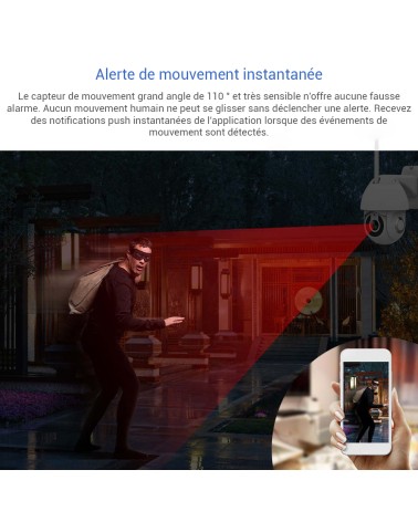 Caméra 360 Extérieure Sans Fil Wifi